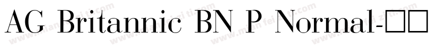AG Britannic BN P Normal字体转换